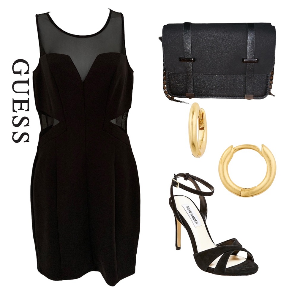 Guess black dress women’s size 6